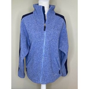 KELTY Women’s Purple Zip Up Fleece Jacket Large